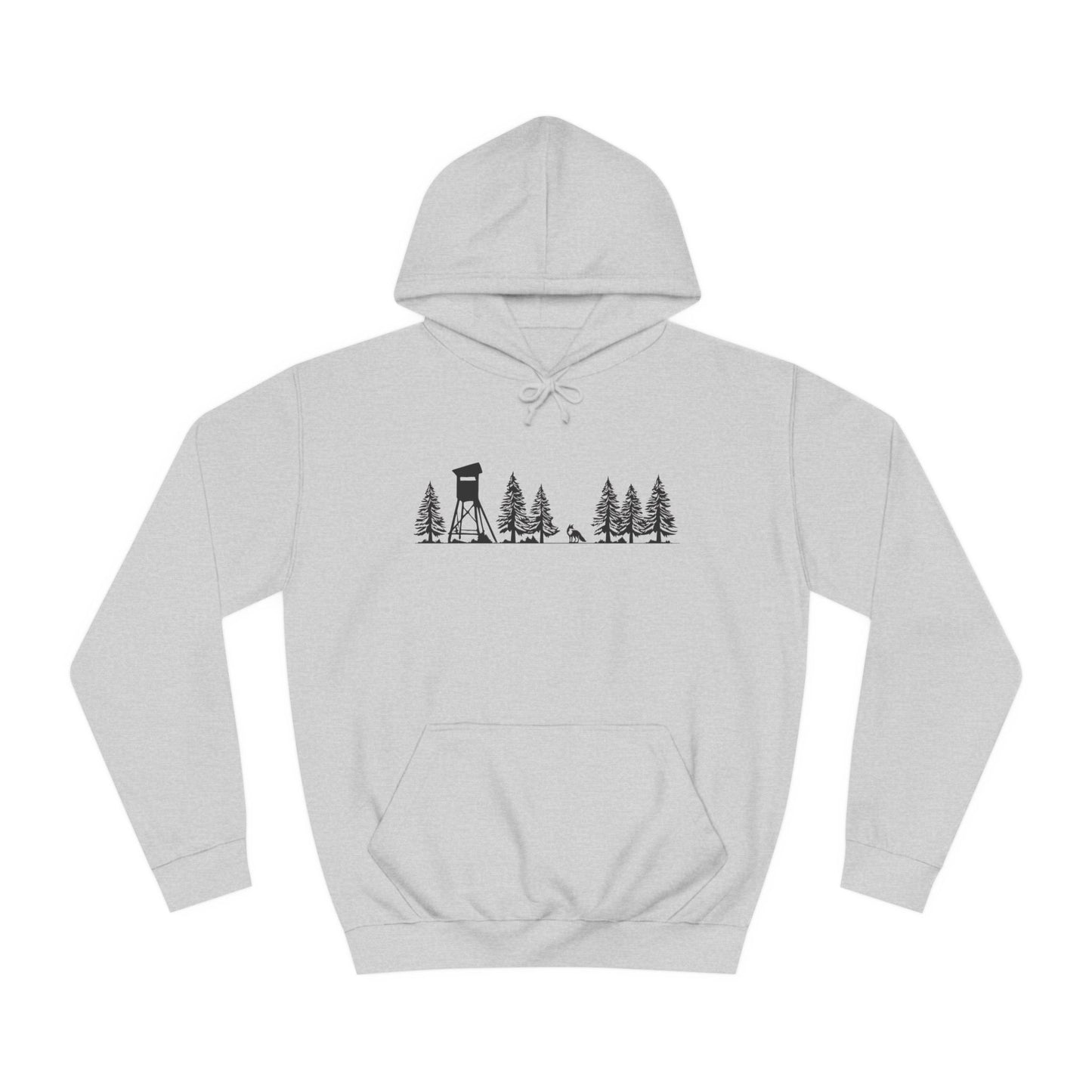 Hoodie Unisex - Hochsitz im Wald - Fuchs