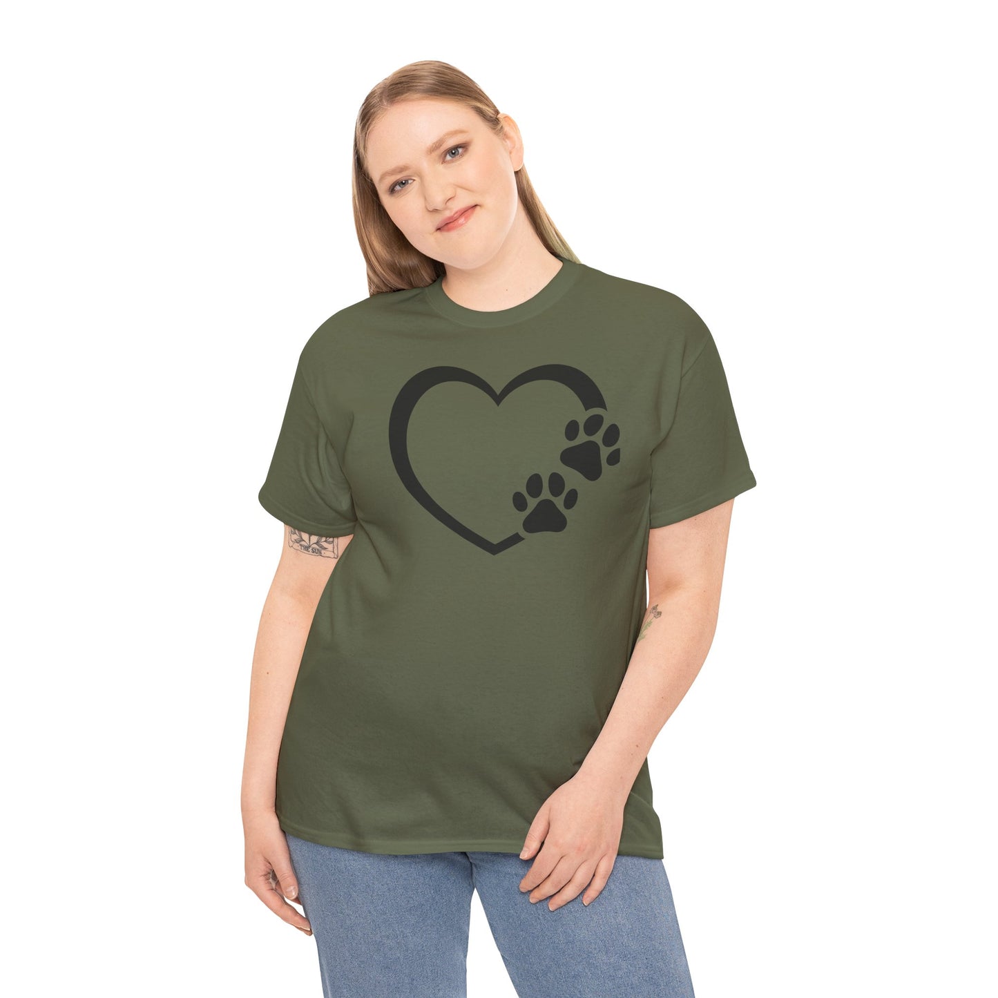 T-Shirt Unisex - Hundepfote mit Herz 7