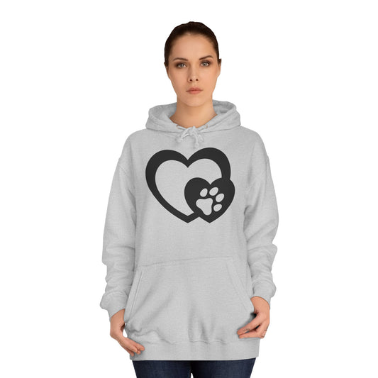 Hoodie Unisex - Hundepfote mit Herz 5