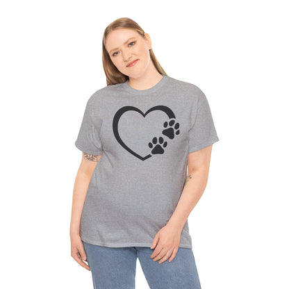 T-Shirt Unisex - Hundepfote mit Herz 7