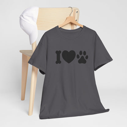 T-Shirt Unisex - Hundepfote mit Herz 4