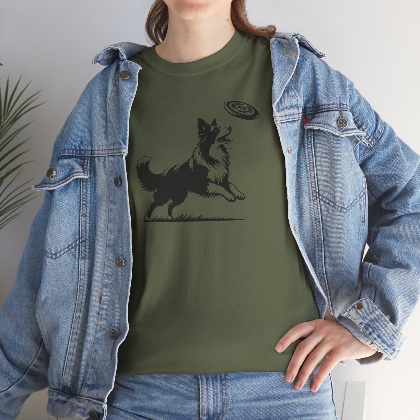T-Shirt Unisex - Border Collie Frisbee