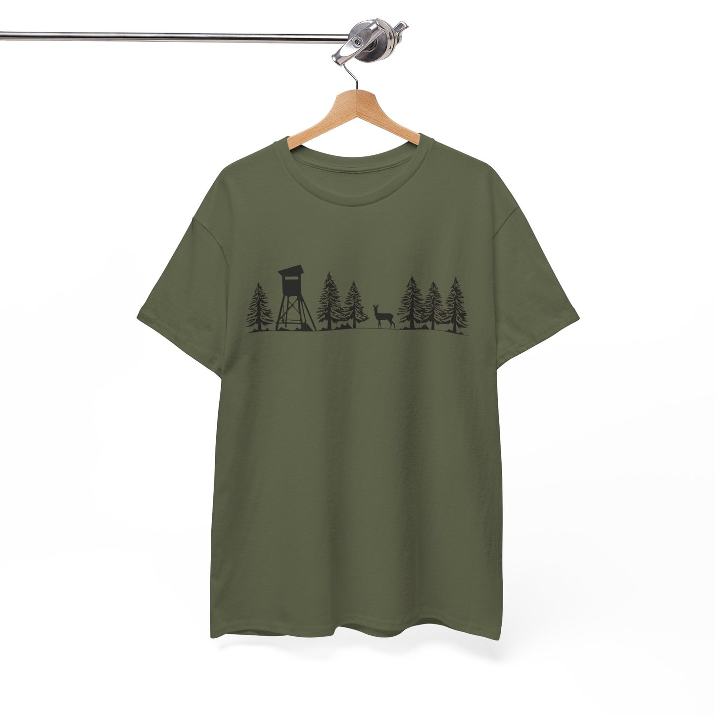 T-Shirt Unisex - Hochsitz im Wald - Rehbock