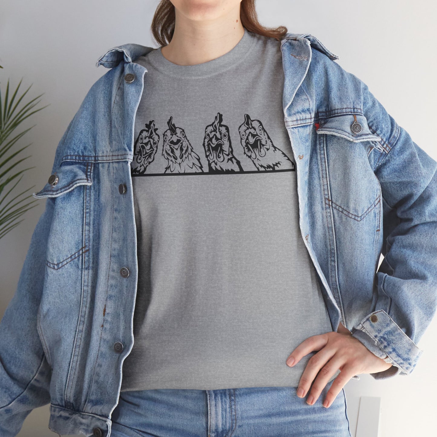 T-Shirt Unisex - Huhn Neugierig 2