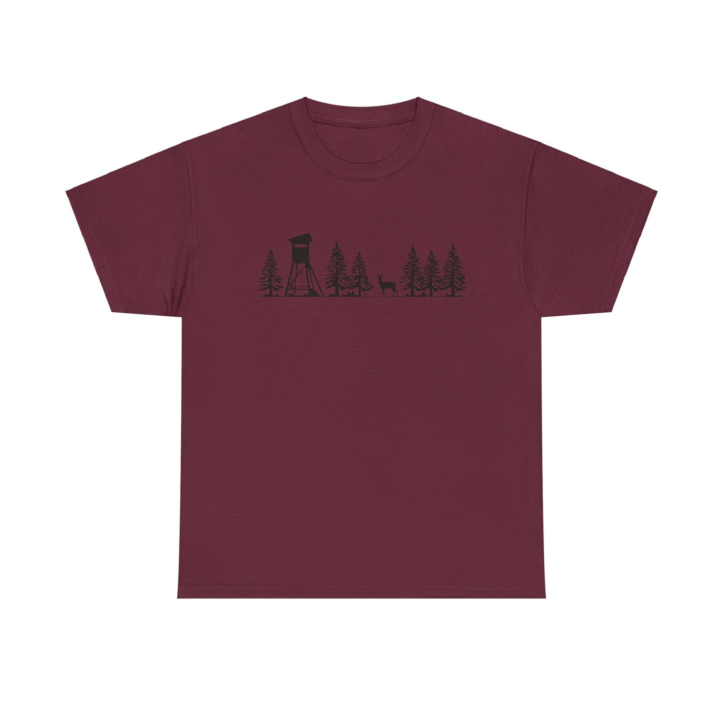 T-Shirt Unisex - Hochsitz im Wald - Rehbock