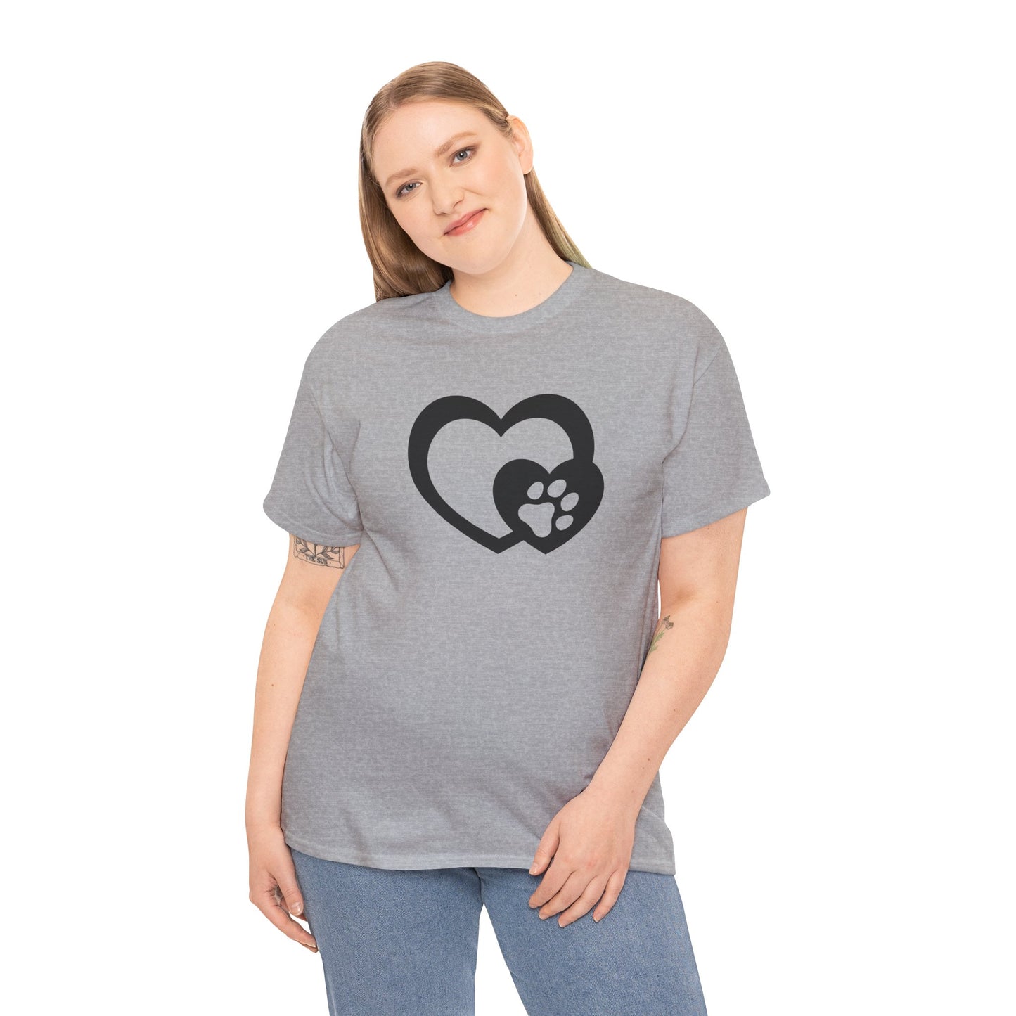 T-Shirt Unisex - Hundepfote mit Herz 5