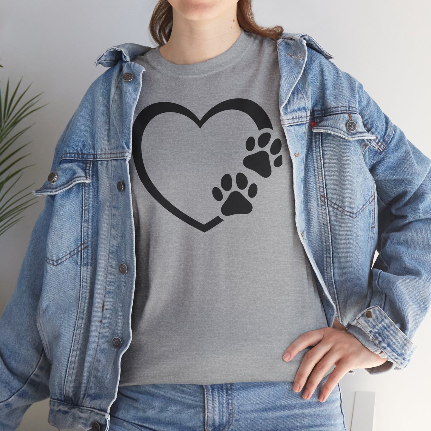 T-Shirt Unisex - Hundepfote mit Herz 7