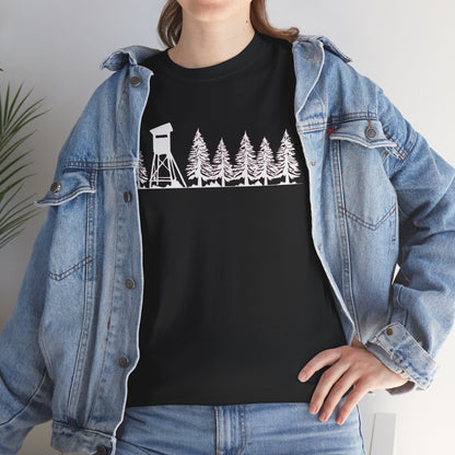 T-Shirt Unisex - Hochsitz im Wald