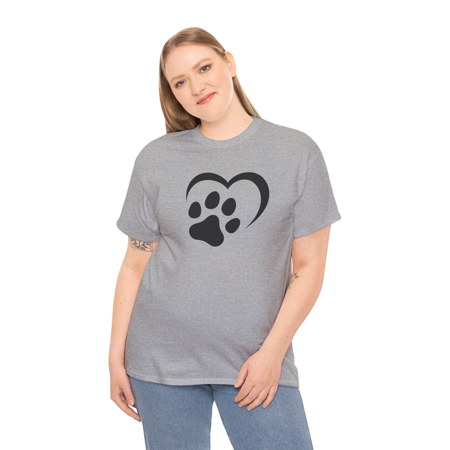 T-Shirt Unisex - Hundepfote mit Herz 2