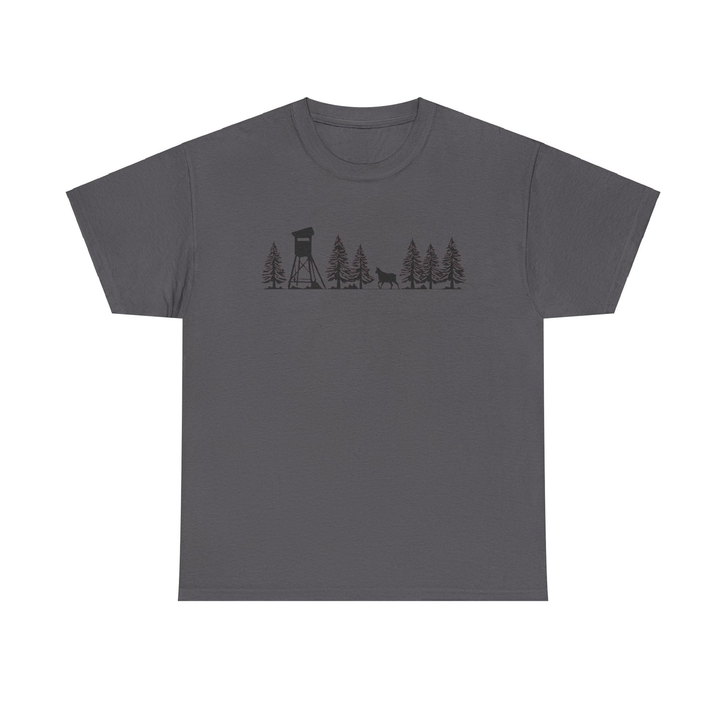 T-Shirt Unisex - Hochsitz im Wald - Gams