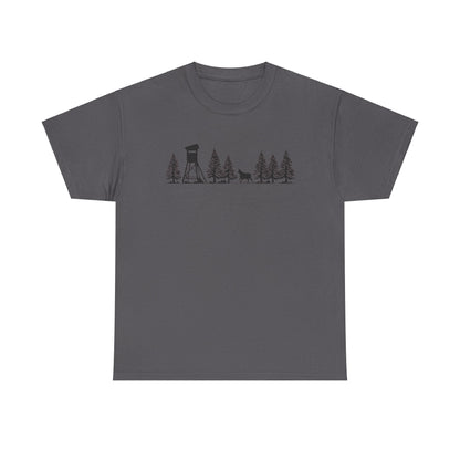 T-Shirt Unisex - Hochsitz im Wald - Gams