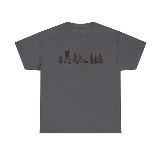 T-Shirt Unisex - Hochsitz im Wald - Gams
