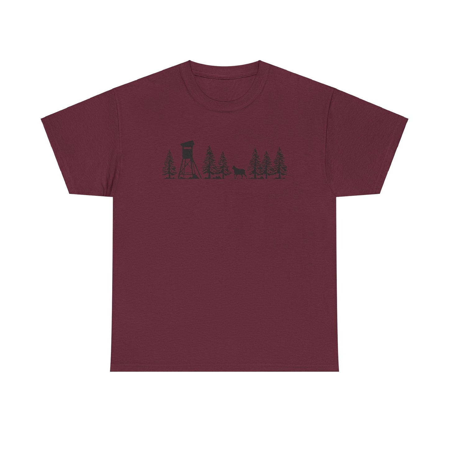 T-Shirt Unisex - Hochsitz im Wald - Gams