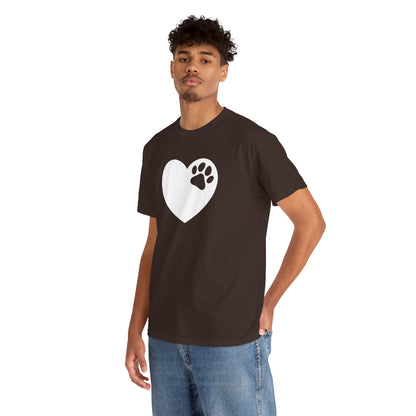 T-Shirt Unisex - Hundepfote mit Herz 6