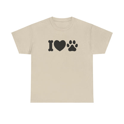 T-Shirt Unisex - Hundepfote mit Herz 4