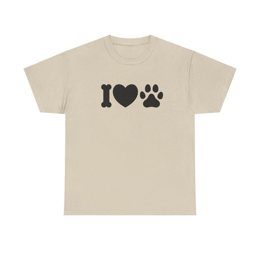 T-Shirt Unisex - Hundepfote mit Herz 4