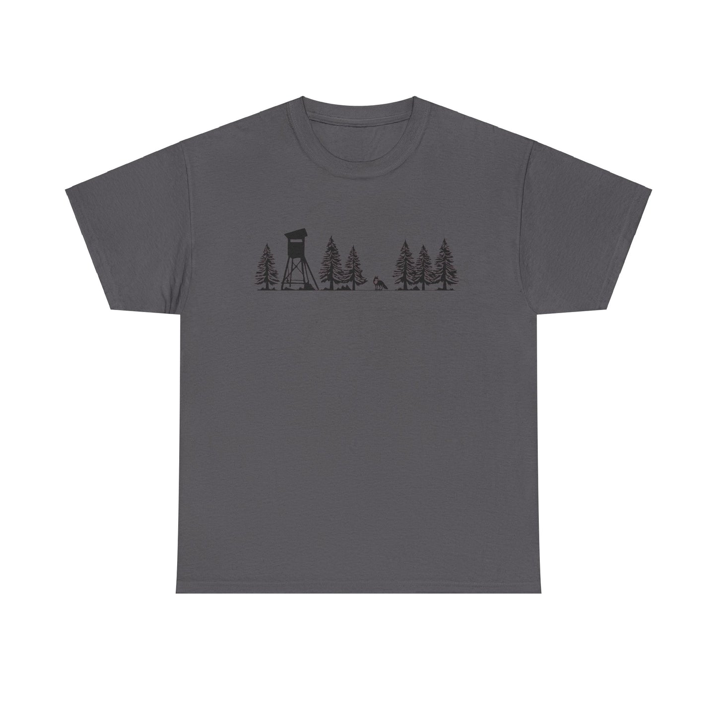 T-Shirt Unisex - Hochsitz im Wald - Fuchs