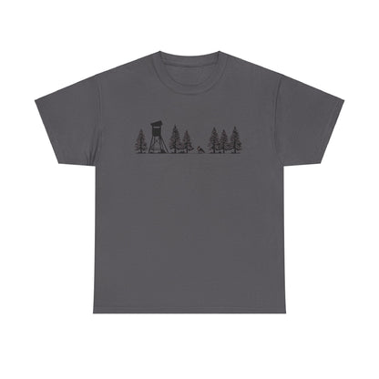 T-Shirt Unisex - Hochsitz im Wald - Fuchs
