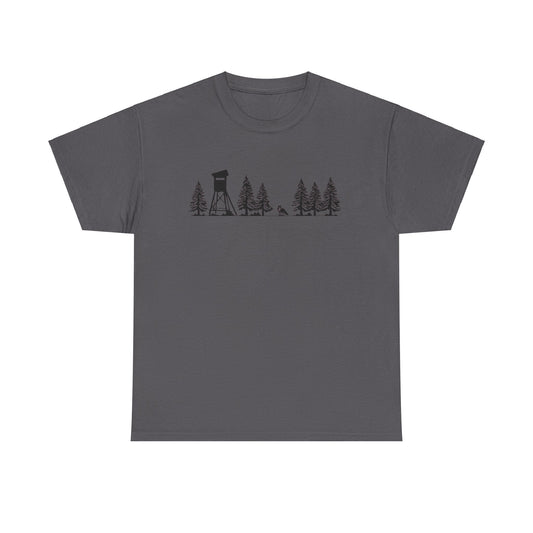T-Shirt Unisex - Hochsitz im Wald - Fuchs