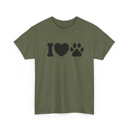 T-Shirt Unisex - Hundepfote mit Herz 4