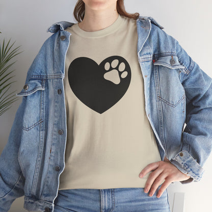 T-Shirt Unisex - Hundepfote mit Herz 6