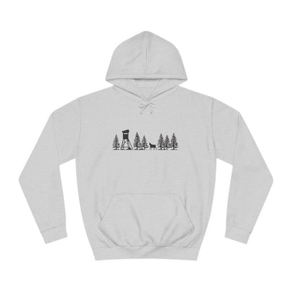 Hoodie Unisex - Hochsitz im Wald - Gams