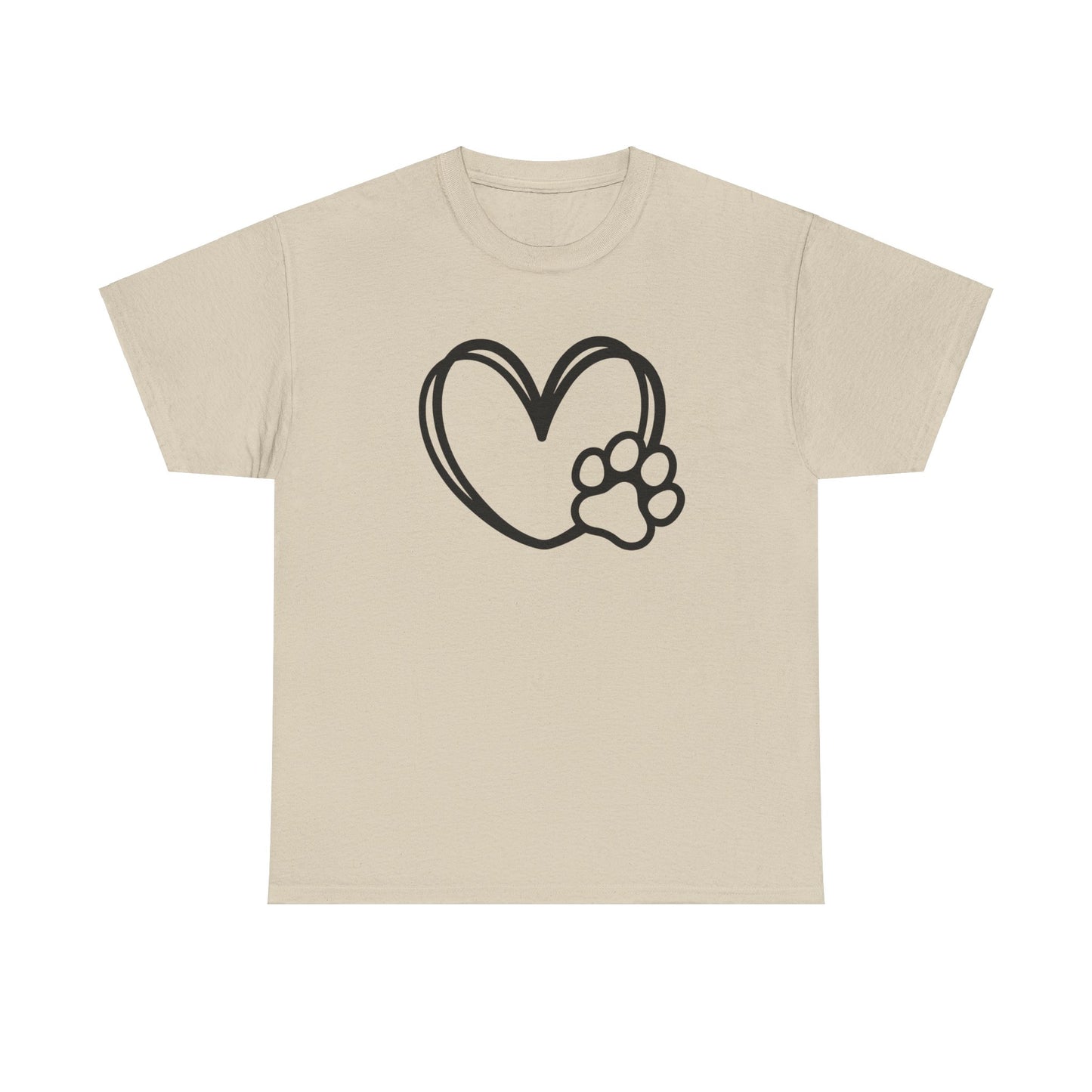T-Shirt Unisex - Hundepfote mit Herz 1