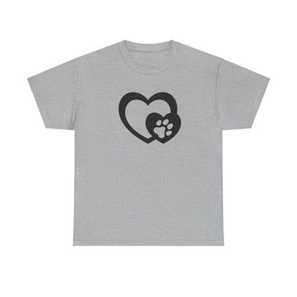 T-Shirt Unisex - Hundepfote mit Herz 5