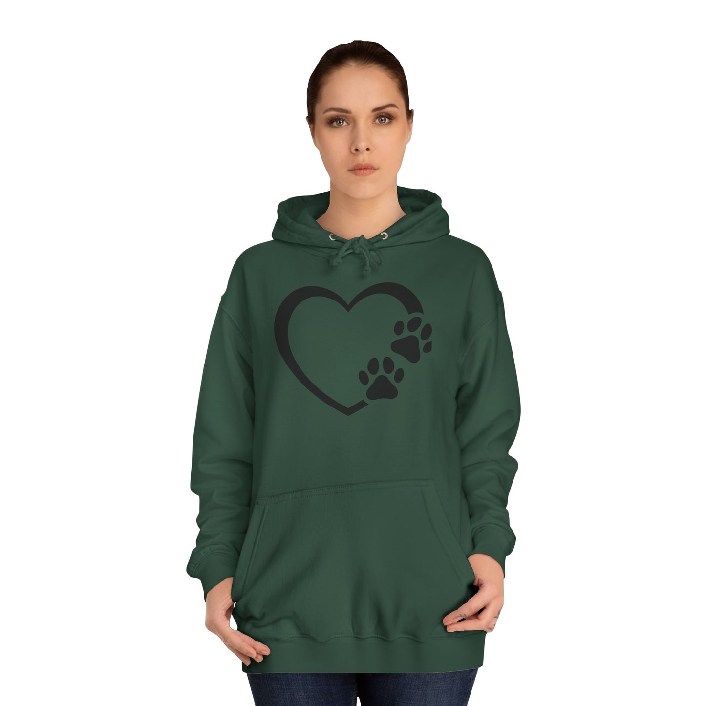 Hoodie Unisex - Hundepfote mit Herz 7