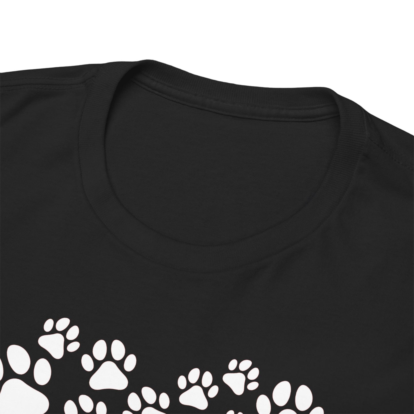 T-Shirt Unisex - Herz aus Hundepfoten