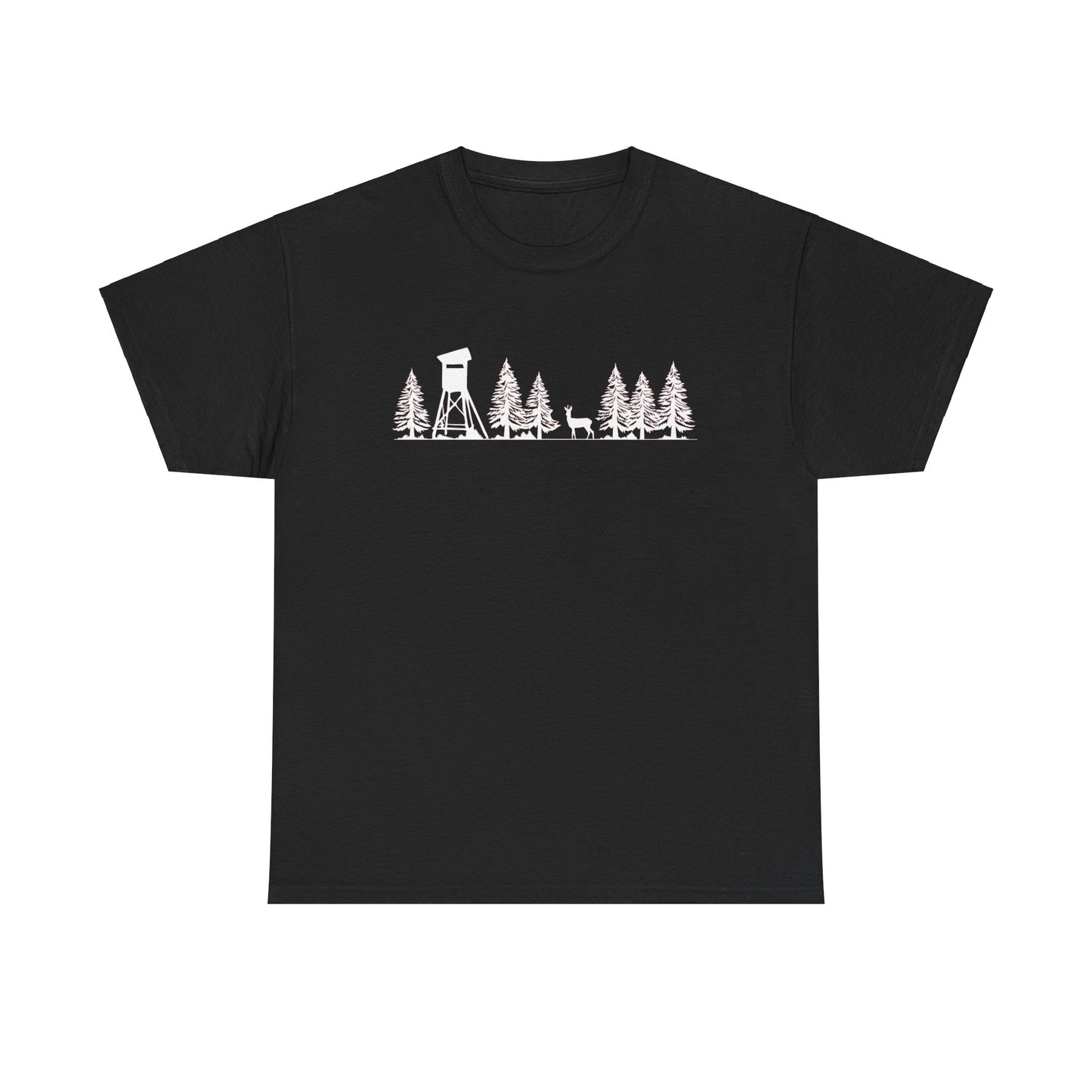 T-Shirt Unisex - Hochsitz im Wald - Rehbock