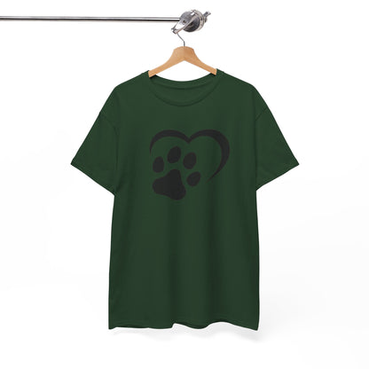 T-Shirt Unisex - Hundepfote mit Herz 2