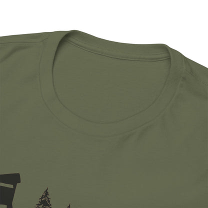 T-Shirt Unisex - Hochsitz im Wald - Damwild