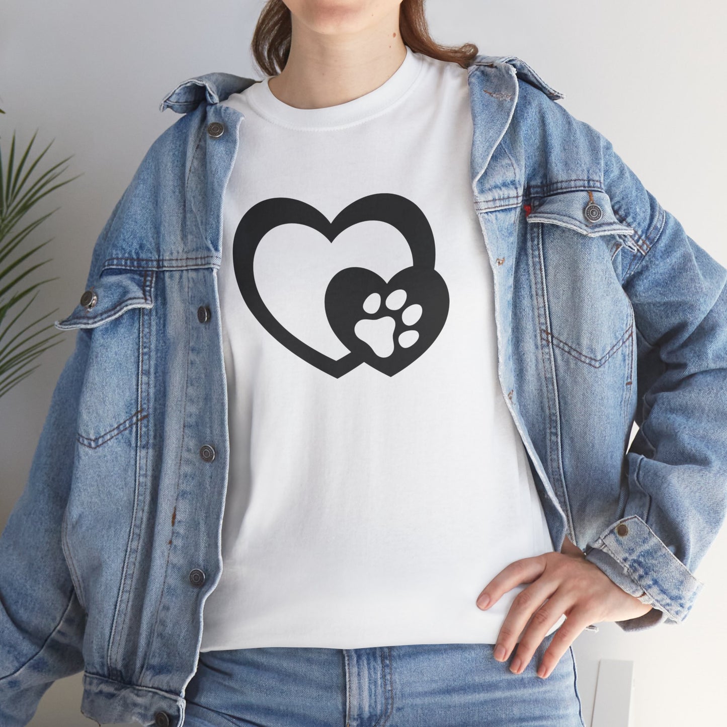 T-Shirt Unisex - Hundepfote mit Herz 5