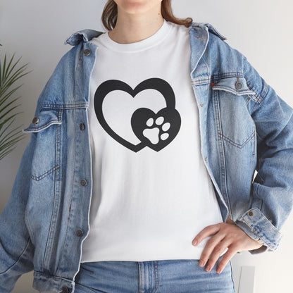 T-Shirt Unisex - Hundepfote mit Herz 5