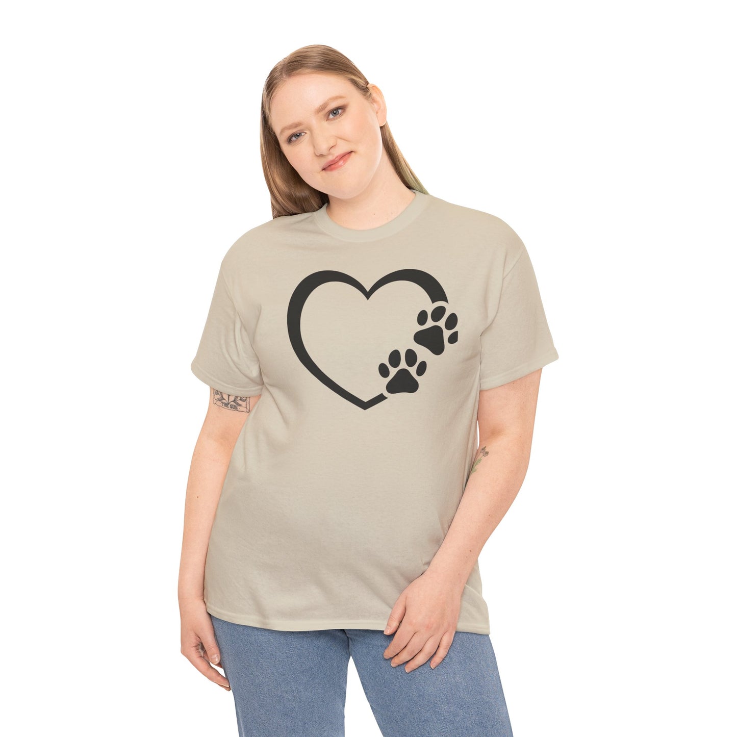 T-Shirt Unisex - Hundepfote mit Herz 7