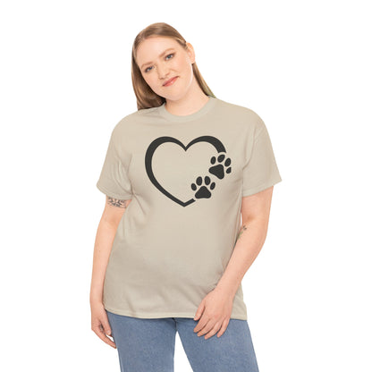 T-Shirt Unisex - Hundepfote mit Herz 7