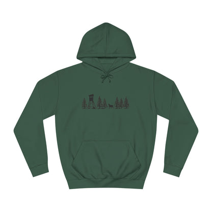 Hoodie Unisex - Hochsitz im Wald - Gams