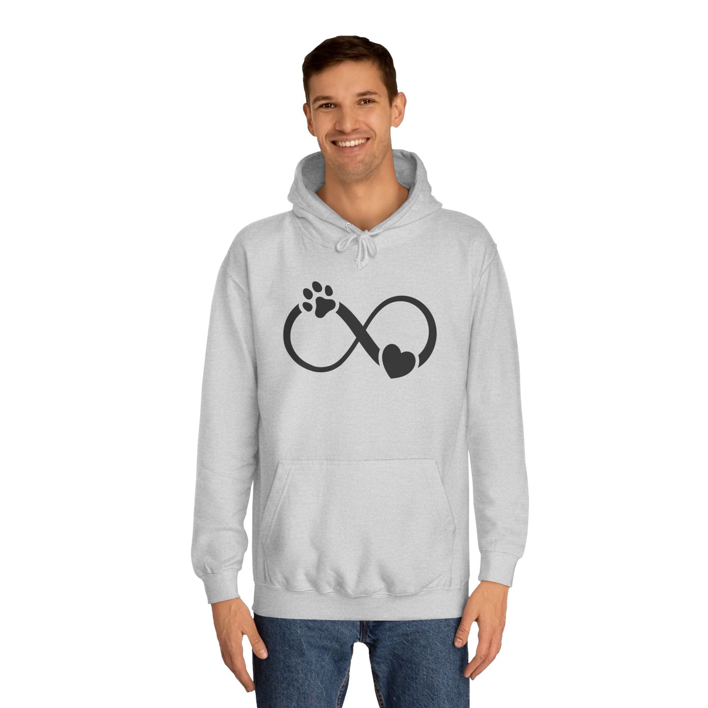 Hoodie Unisex - Hundepfote mit Herz 3