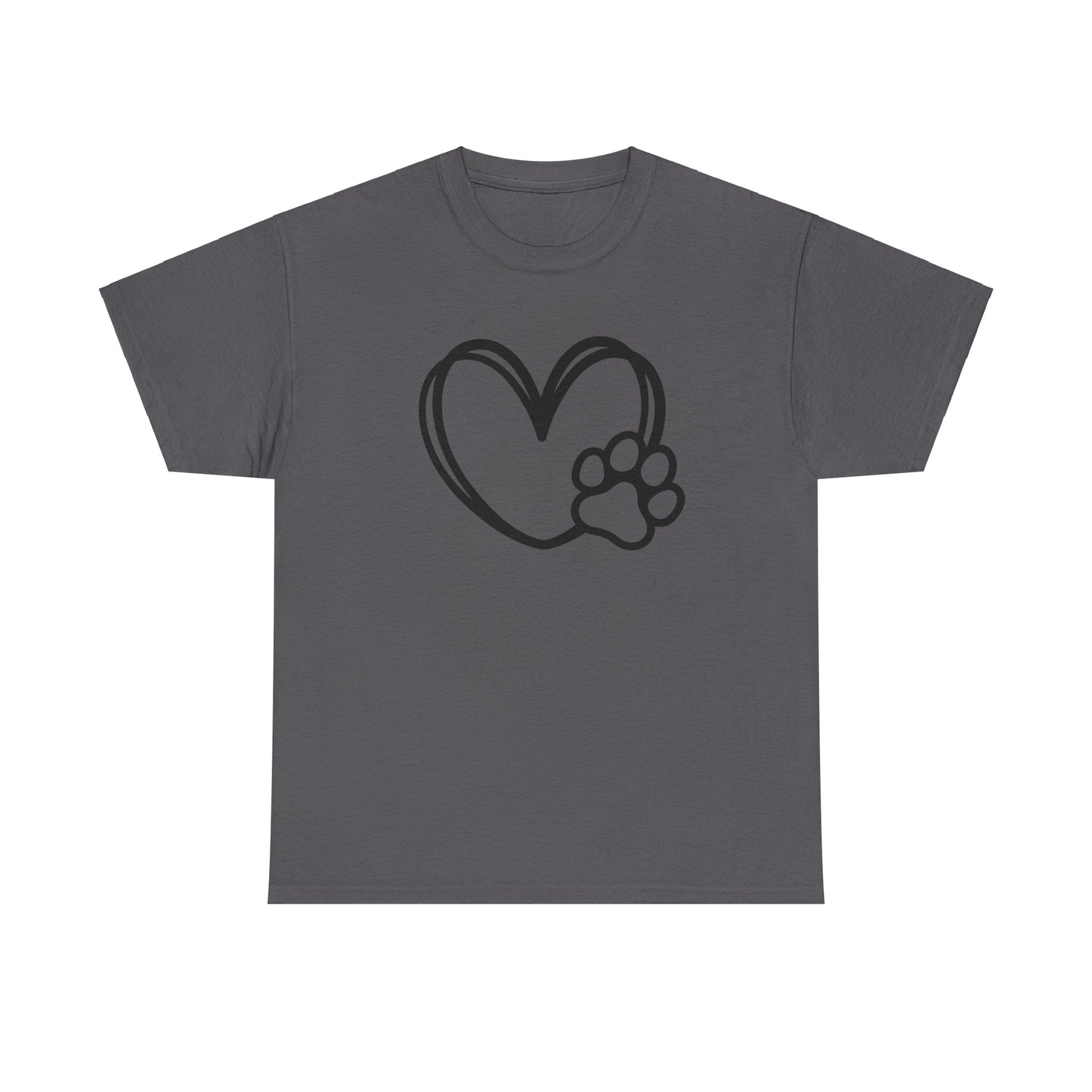 T-Shirt Unisex - Hundepfote mit Herz 1