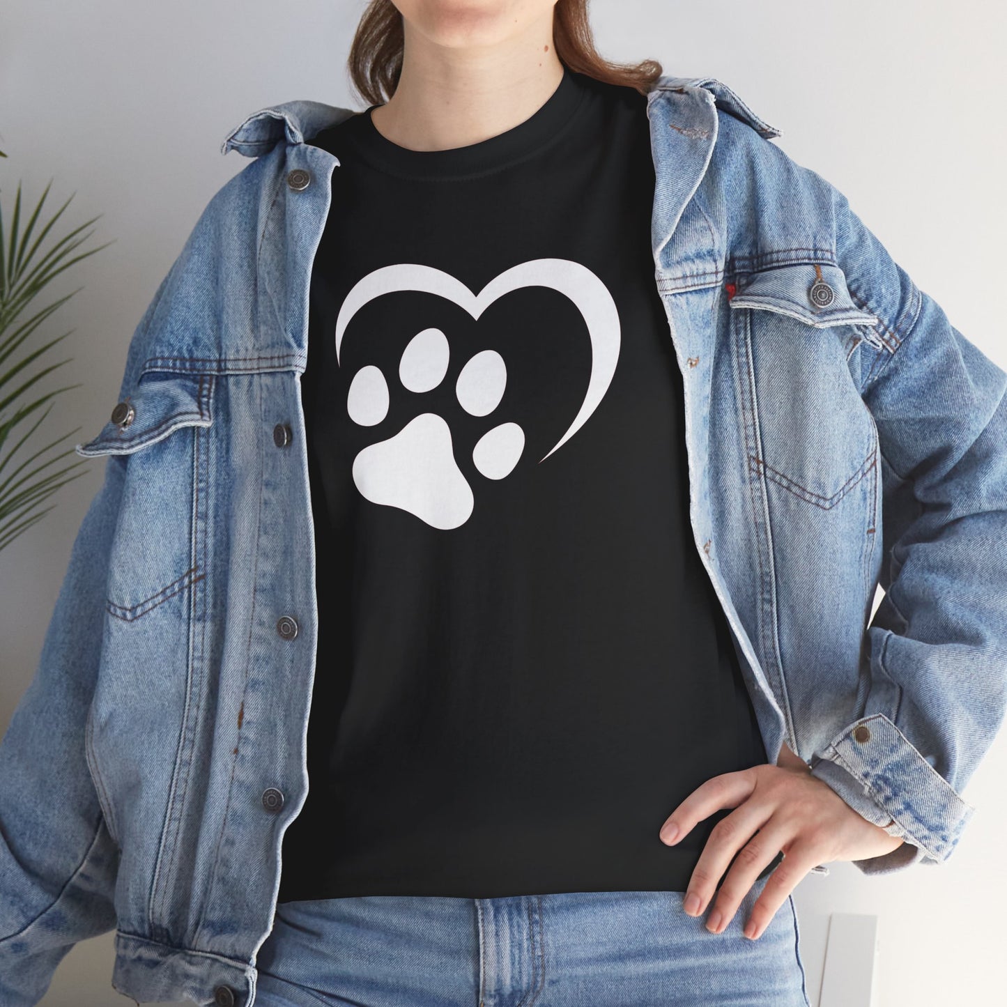 T-Shirt Unisex - Hundepfote mit Herz 2
