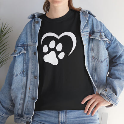 T-Shirt Unisex - Hundepfote mit Herz 2