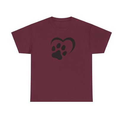 T-Shirt Unisex - Hundepfote mit Herz 2