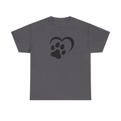 T-Shirt Unisex - Hundepfote mit Herz 2