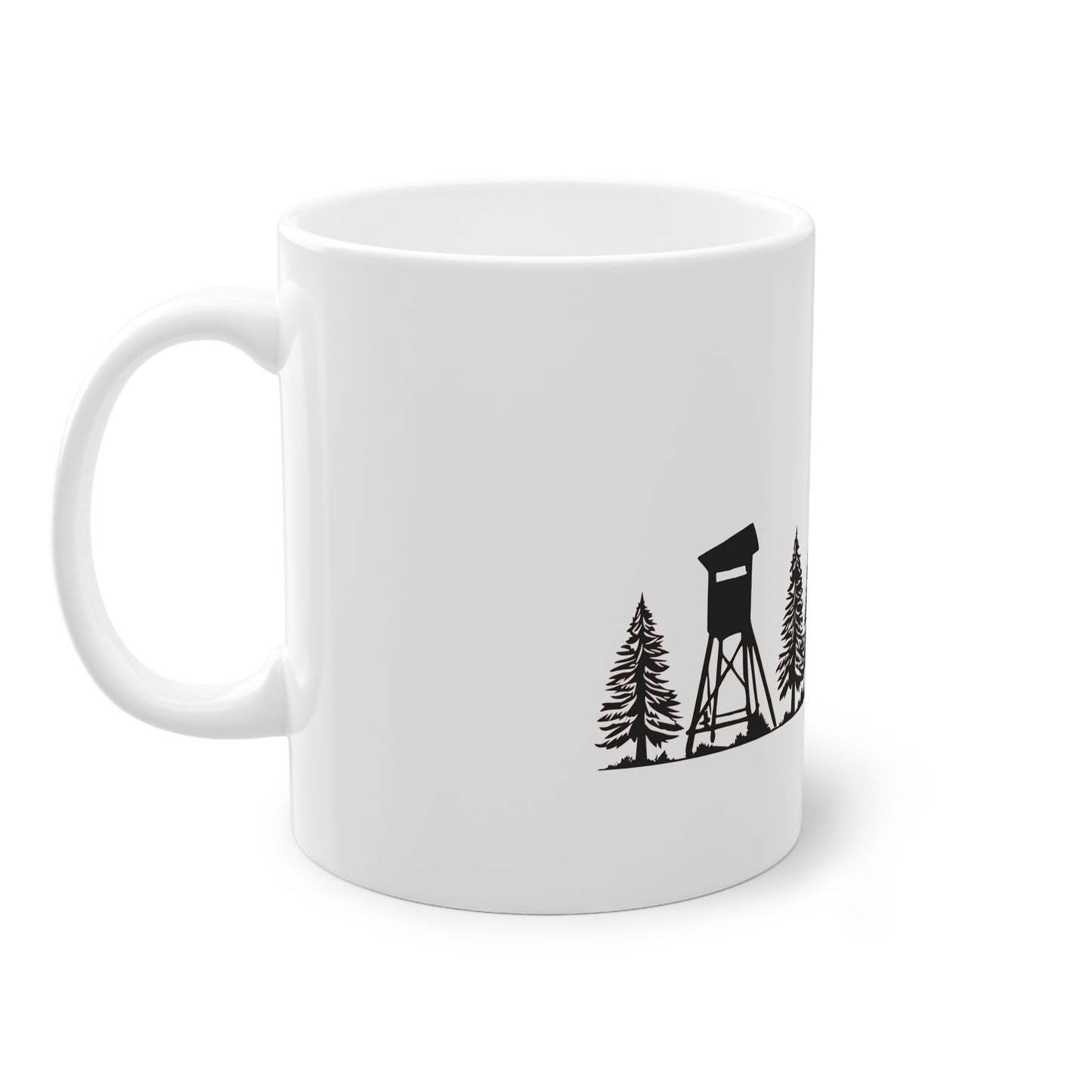 Tasse - Hochsitz im Wald - Gams