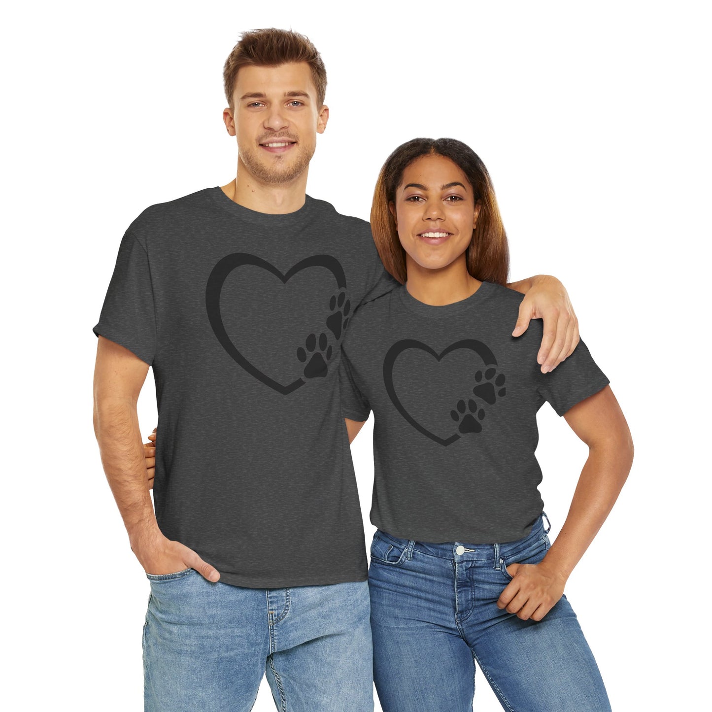 T-Shirt Unisex - Hundepfote mit Herz 7