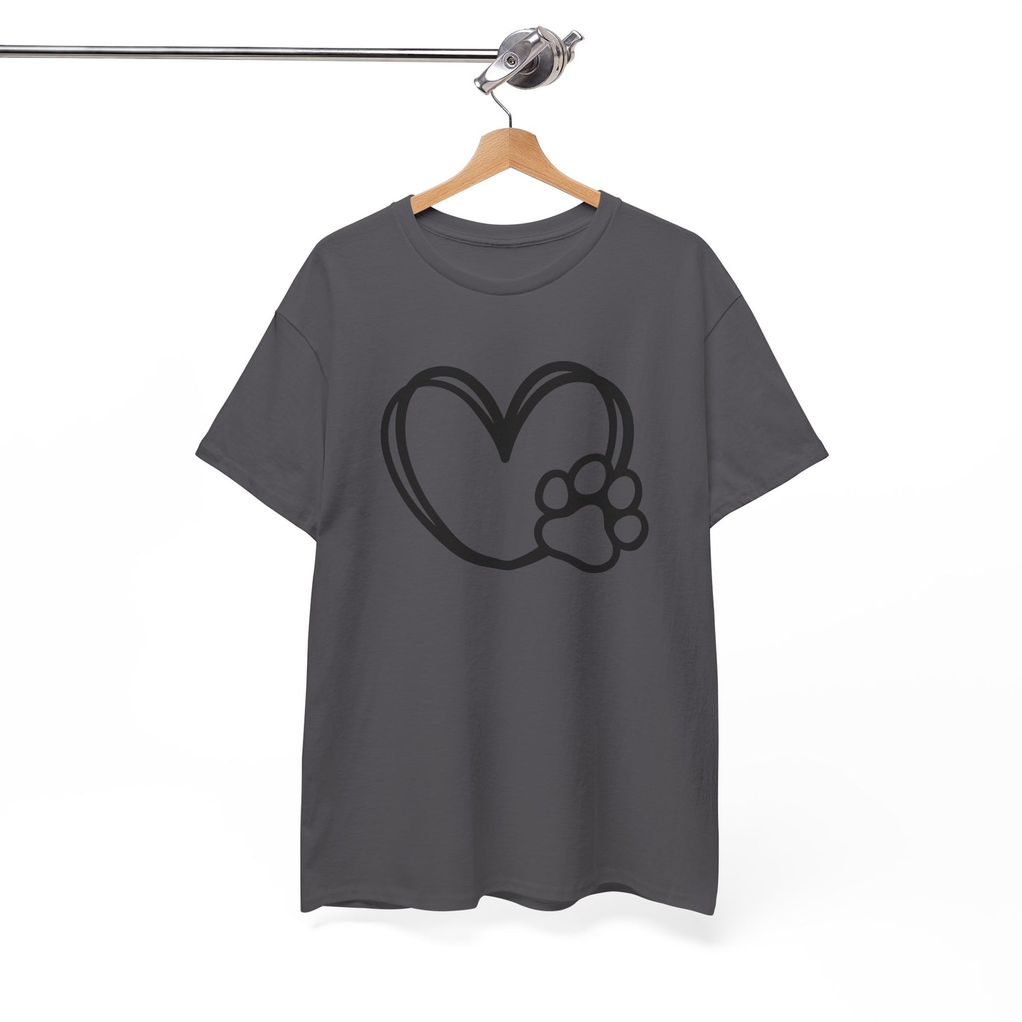 T-Shirt Unisex - Hundepfote mit Herz 1