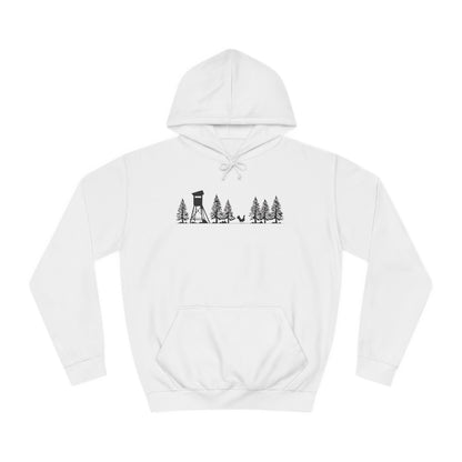 Hoodie Unisex - Hochsitz im Wald - Auerhahn