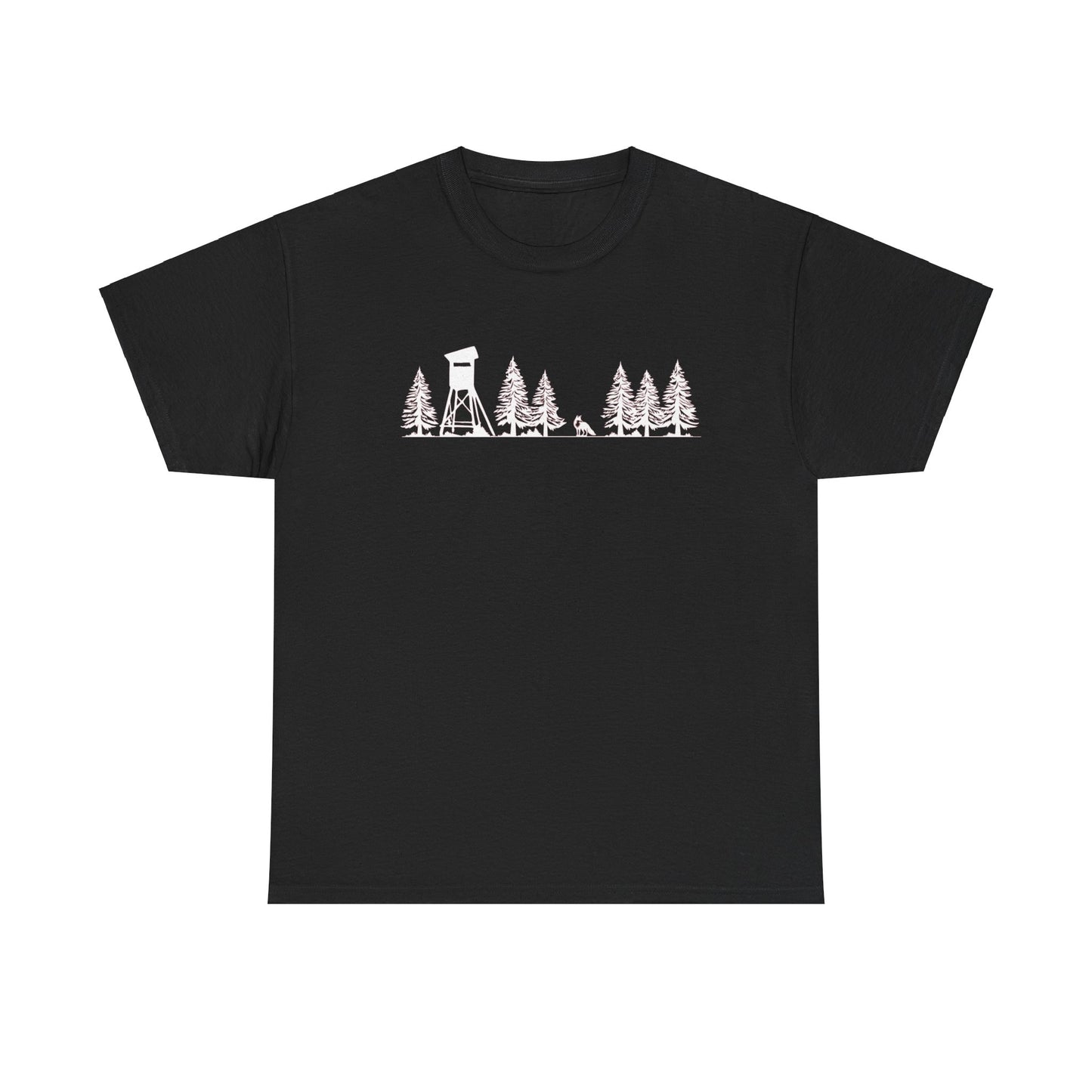 T-Shirt Unisex - Hochsitz im Wald - Fuchs