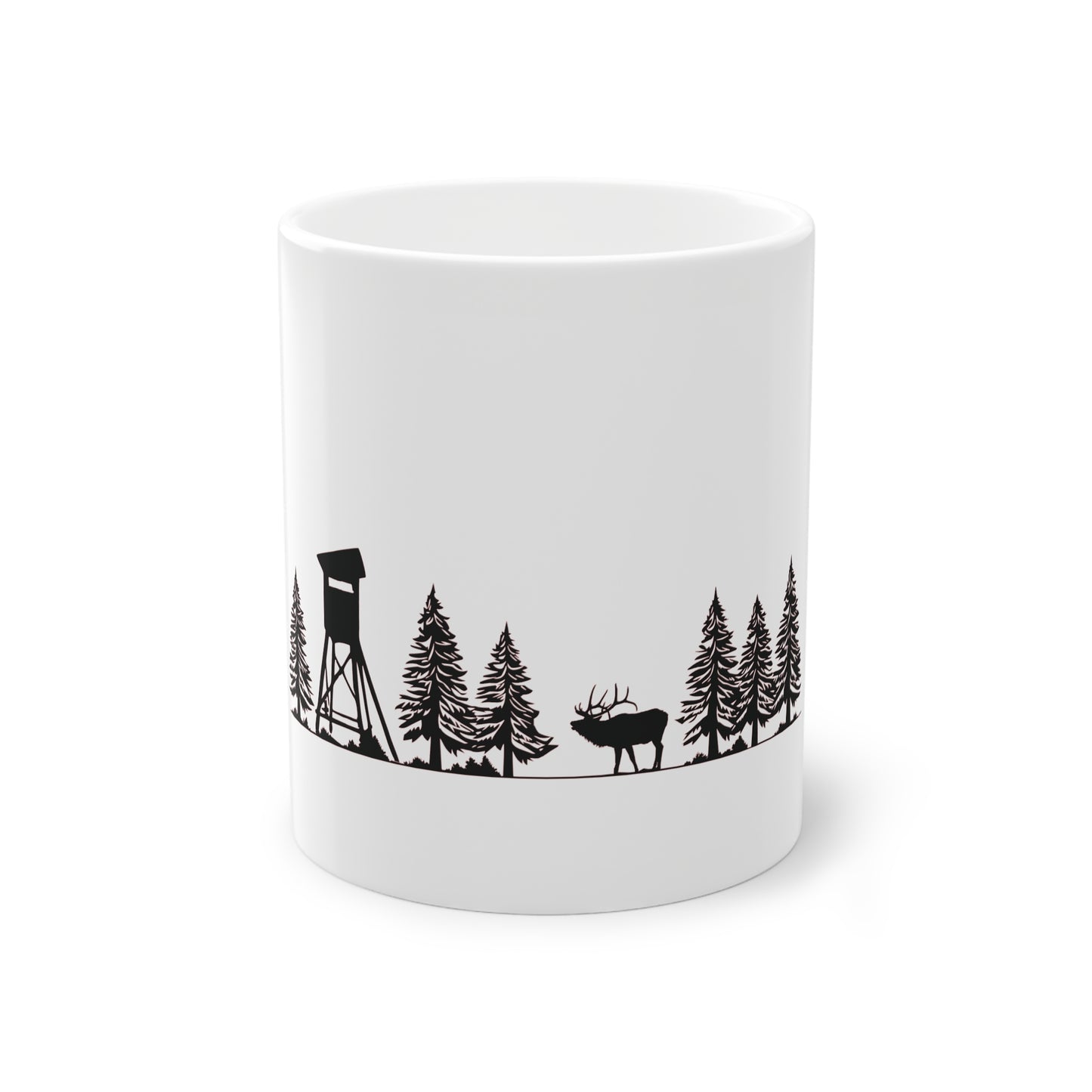 Tasse - Hochsitz im Wald - Rothirsch